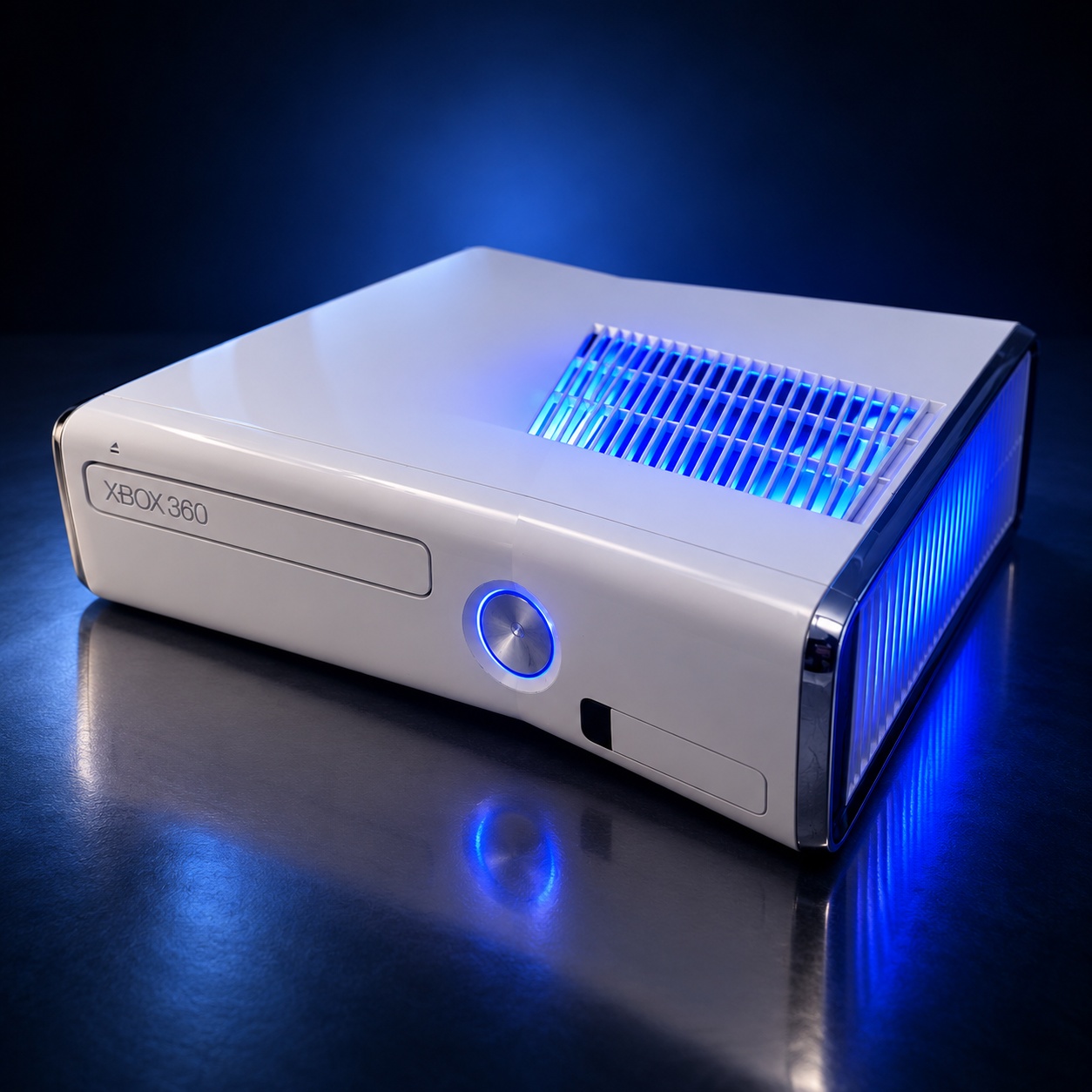 Xbox 360 Slim All-White Edition hero image