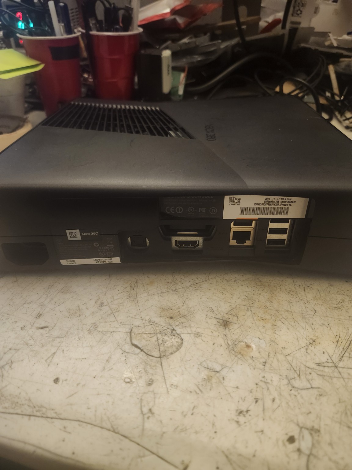 Xbox 360 Slim 2TB purple lighting photo 7