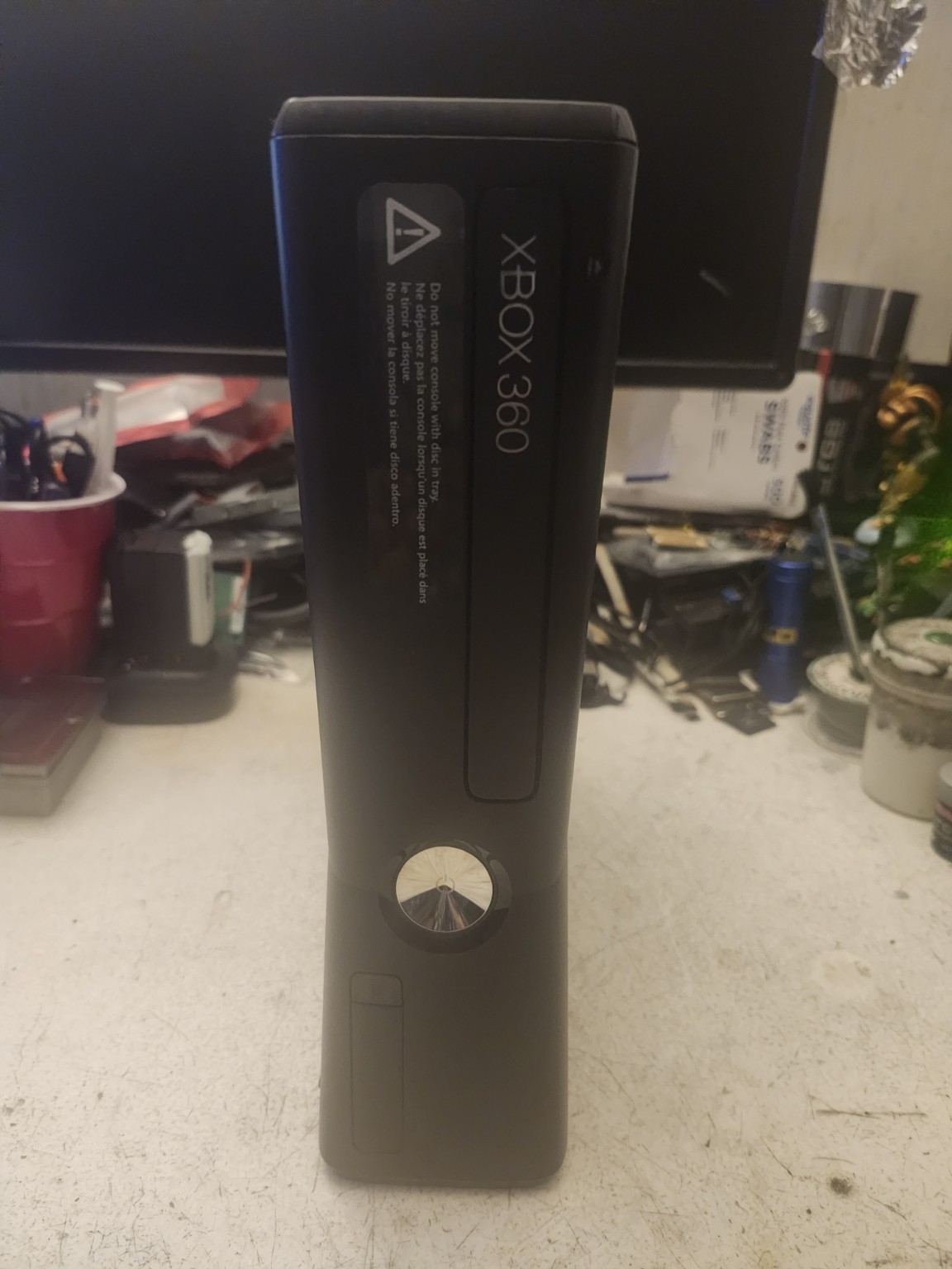 Xbox 360 Slim 2TB purple lighting photo 8